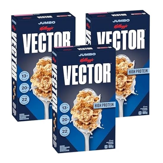 Kellogg´s Vector Meal Replacement Cereal Jumbo Size, 850g/1.9 lbs (Pack of 3) Shipped from Canada 775496536