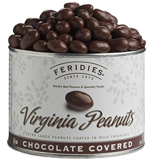HERIDÍAS Milk Chocolate Covered Super Extra Large Virginia Peanuts - 26oz Tin 335489569