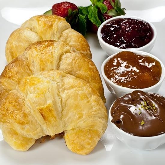 100% Butter French Croissants - 1.5 oz, Frozen, Unbaked - 4 dozen - 48 count 573377970