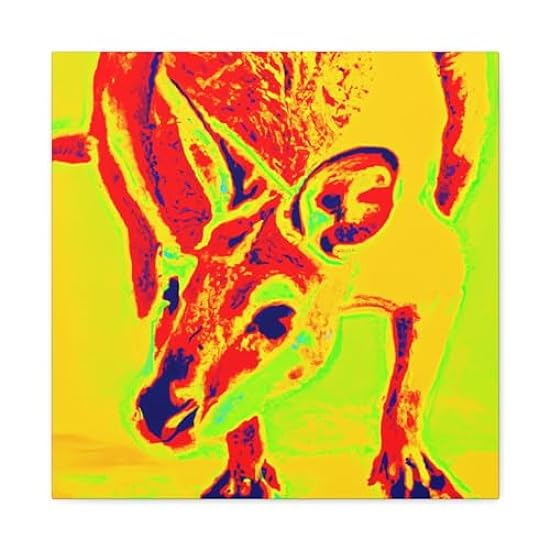 Wallaby in Pop Art - Canvas 36″ x 36″ / Premium Gallery Wraps (1.25″) 71296090