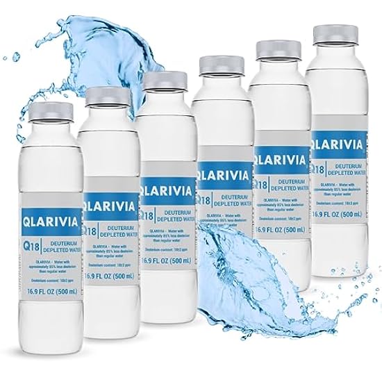 QLARIVIA Deuterium Depleted Water Bottle – Q18 (Pack of