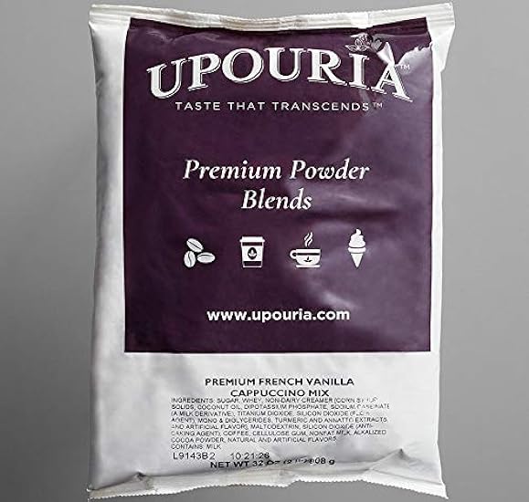 Premium French Vanilla Cappuccino 2 lb. Mix by UPOURIA 