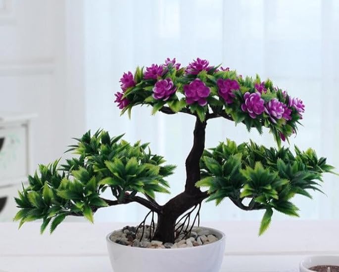 Pixies Gardens Gorgeous Artificial Bonsai Violet Color-