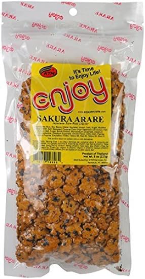 Enjoy Sakura Arare Rice Crackers, 8 Ounce-SET OF 4 1352