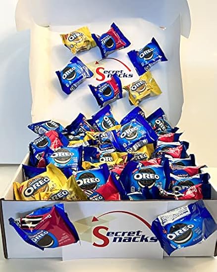 Sandwich Cookie Variety Snack Box Assortment, 120 Galletas! Perfect for Home or Office or On-the-Go. The Ultimate Sweet Care Package! 60 Individually Wrapped Packs. 588648510