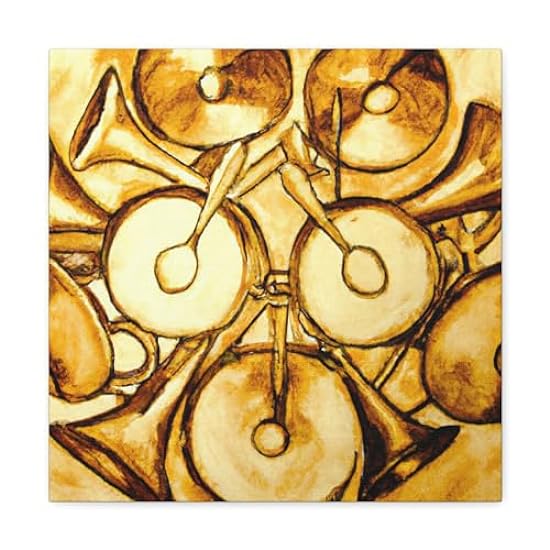 Cymbals Triumphant Song - Canvas 16″ x 16″ / Premium Ga