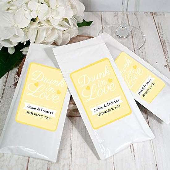 24ct Personalized Wedding Favors for Guests Margarita Drink Mix (24 Pack) - Sunflower Drunk in Love 669759032