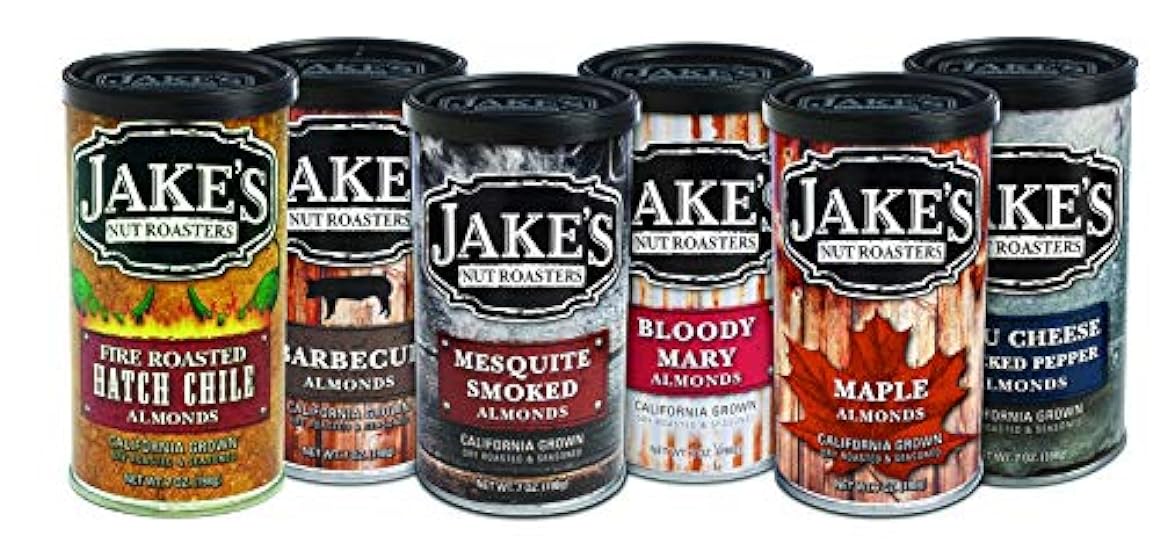 Jake´s Nut Roasters - Variety Pack of Almonds (6 P
