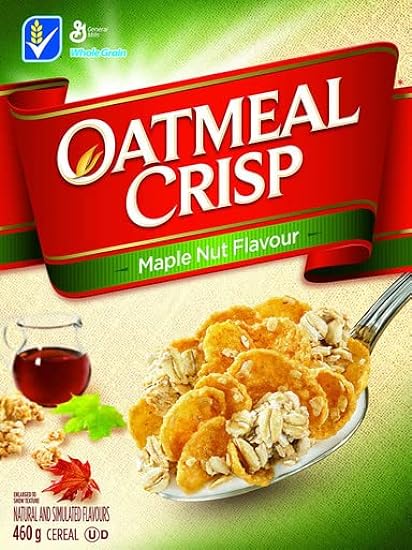 General Mills Oatmeal Crisp Maple Nut Flavour Cereal, 460g/16oz (12pk), (Imported from Canada) 788311029