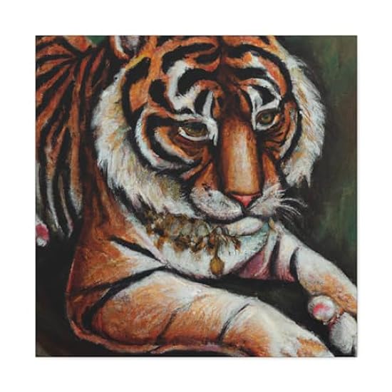 The Majestic Bengal Tiger - Canvas 30″ x 30″ / Premium 
