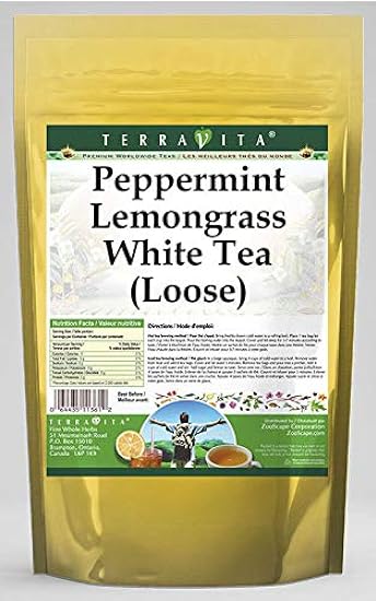 Peppermint Lemongrass Blanco Tea (Loose) (8 oz, ZIN: 53