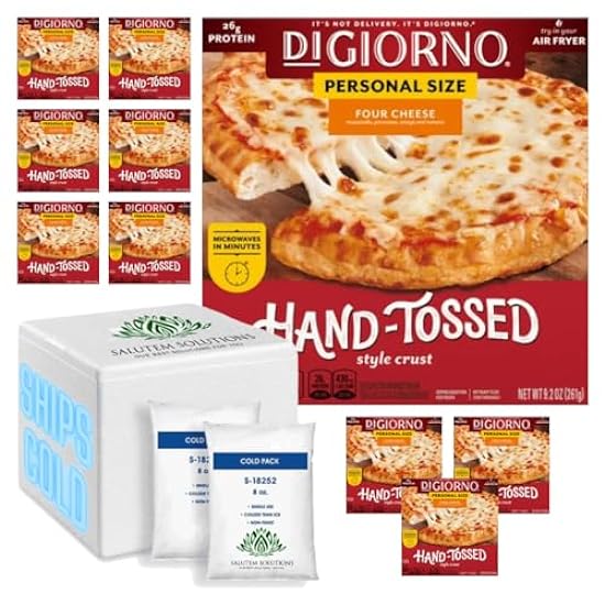 Salutem Vita - DiGiorno Frozen Pizza, Four Cheese Mini Hand-Tossed Pizza with Marinara Sauce, 9.2 oz - Pack of 10 314573484