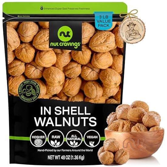 Nut Cravings - Candied Pecans Honey Glazed Praline, No Shell (48oz - 3 LB) Bulk Nuts Packed Fresh in Resealable Bag - Healthy Protein Food Snack, All Natural, Keto Friendly, Vegan, Kosher 702289106