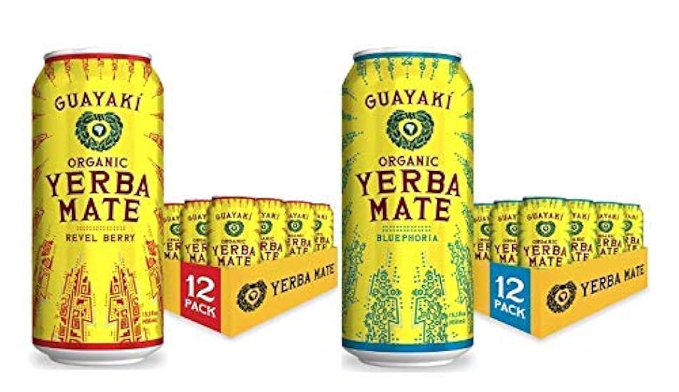 Guayaki Yerba Mate Organic Drink, Berry Variety Pack, 1