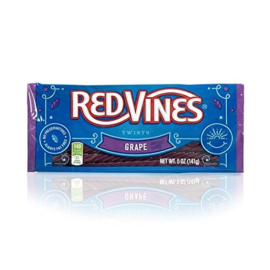 Red Vines Licorice, Grape Flavor Twists, Soft & Chewy C