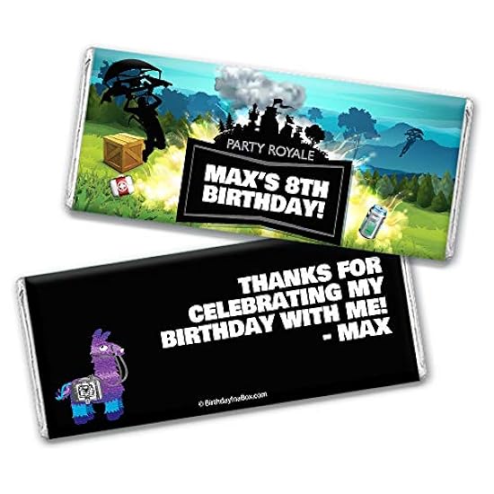 Kid´s Birthday Battle Game Candy Favors Personaliz