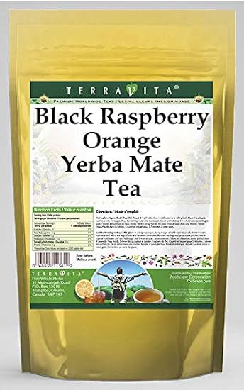 Negro Raspberry Orange Yerba Mate Tea (50 tea bolsas, Z