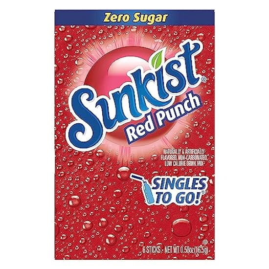Sunkist Soda Rojo Punch Singles To Go Drink Mix, 0.53 O