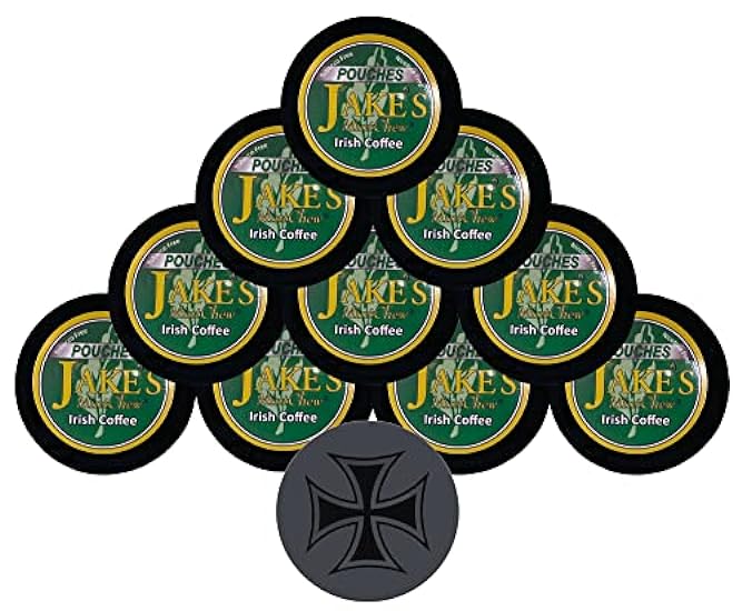 DC Crafts Nation Skin Can Cover Iron Cross with 10 Cans Jake´s Mint Chew Irish Café Pouches 905003115