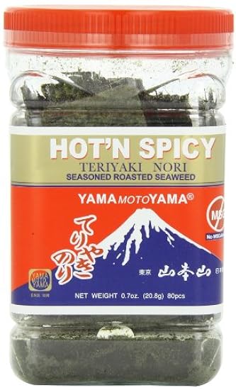 Yamamotoyama Teriyaki Nori Seaweed Hot and Spicy, 0.7-O