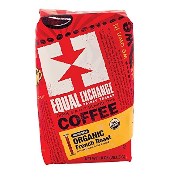 Equal Exchange Organic Café, Whole Bean French Roast 10