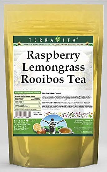 Raspberry Lemongrass Rooibos Tea (50 tea bolsas, ZIN: 5