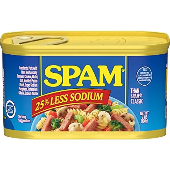 SPAM 25% Less Sodium, 7 oz. can (12-pack) 714066702