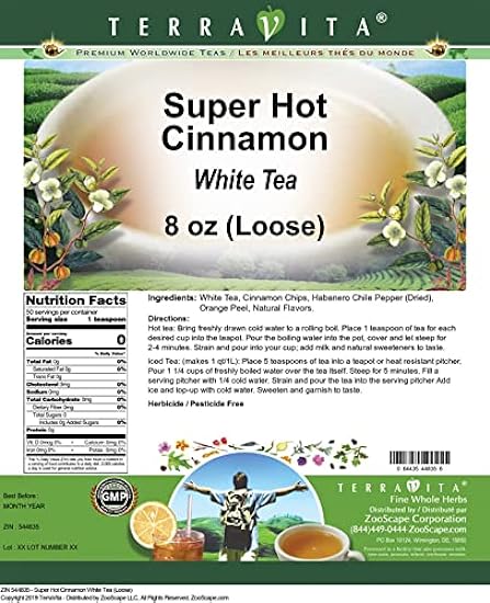 Super Hot Cinnamon Blanco Tea (Loose) (8 oz, ZIN: 544835) 563026163