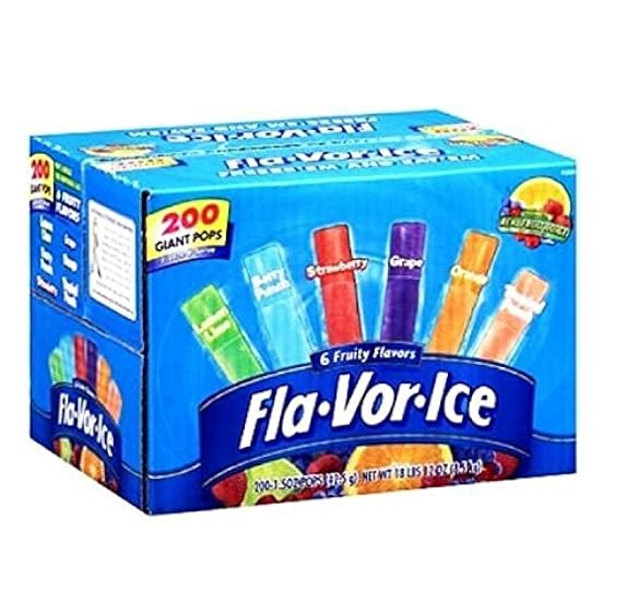 Flavor Ice Assorted Freezer Pops , 200 CT 867038890