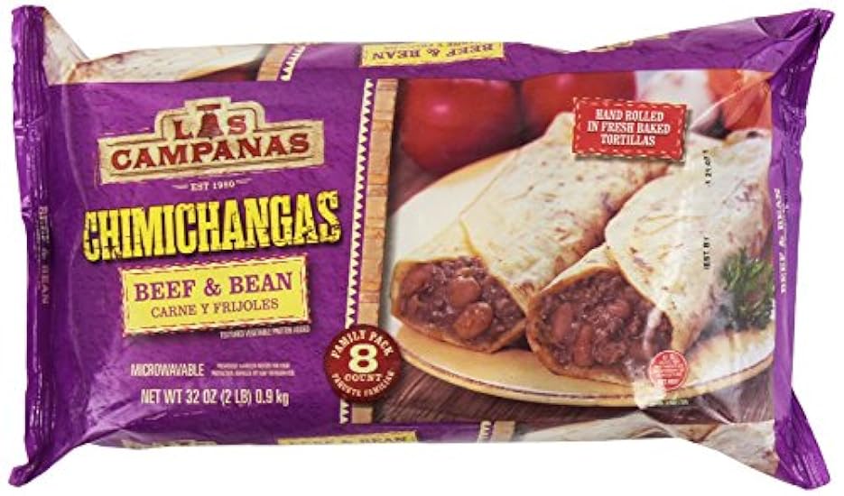 Las Campanas, Chimichanga Carne de res & Bean, 32 Oz 68