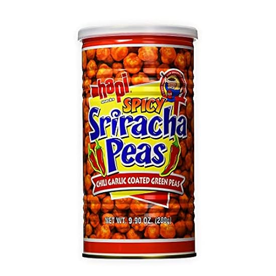 Hapi Sriracha Chilli Verde Pea Can (9.9oz). Spicy coate