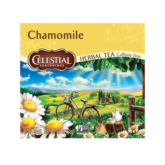 Celestial Seasonings Herbal Tea, Chamomile, Caffeine Fr