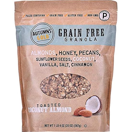 Autumn´s Gold Grain Free Toasted Coconut Almond Granola 1lb 4oz (2 Pack) 142438005