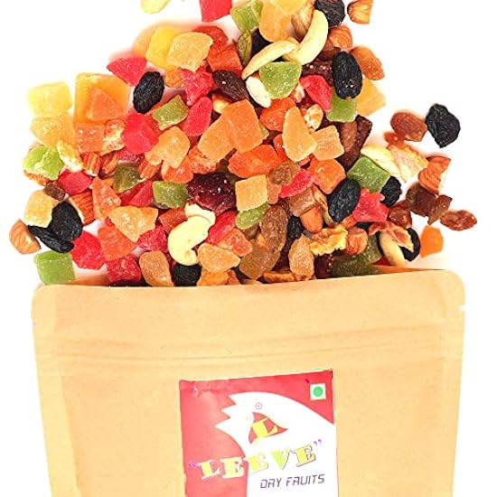 Leeve Brand Dry Fruit Oraganic Mix Nuturitious Mixed Fruits Cutting & Dried Fruits Super Healthy Combo Snack 400 Grams 558253708