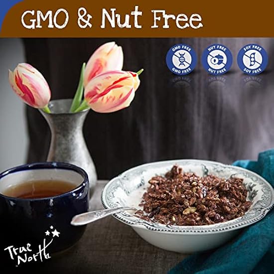 True North Granola – Chocolate Granola Cereal with Rolled Oats, Belgian Chocolate, Dried Cranberries, Sin gluten, All Natural and Non-GMO, Bolsa a granel, 25 lb. 459323936