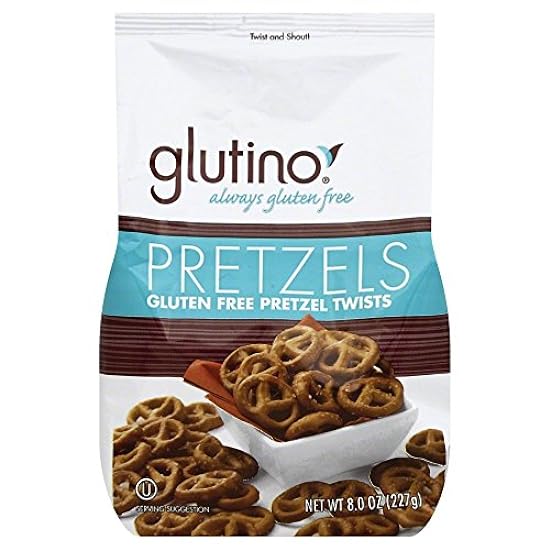 Glutino Pretzel Twists , Sin gluten 8.0 OZ (Pack of 12)