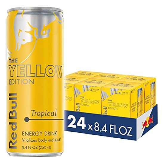 Red Bull Amarillo Edition Tropical Energy Drink, 8.4 Fl Oz, 24 Cans (6 Packs of 4) 21099821