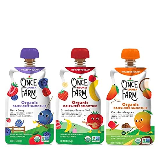 Once Upon a Farm | Organic Super Smoothie | Berry, Stra