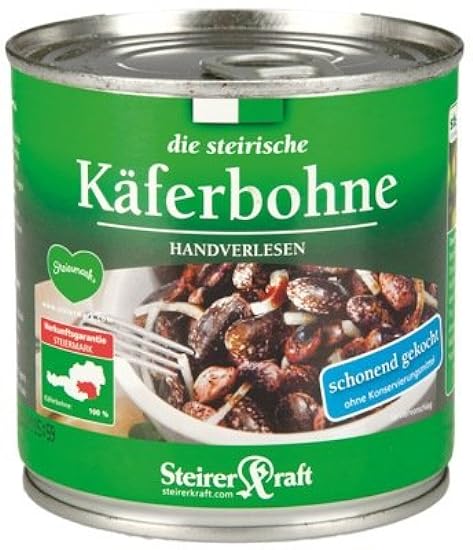 Steirerkraft Runner Bean Kaeferbohne , From Austria Pack of (12 X 0.42 Kg Tins) 597154183