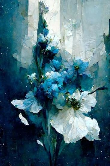 Blue Flower Bouquet Poster Print - Treechild (24 x 36) 363038082