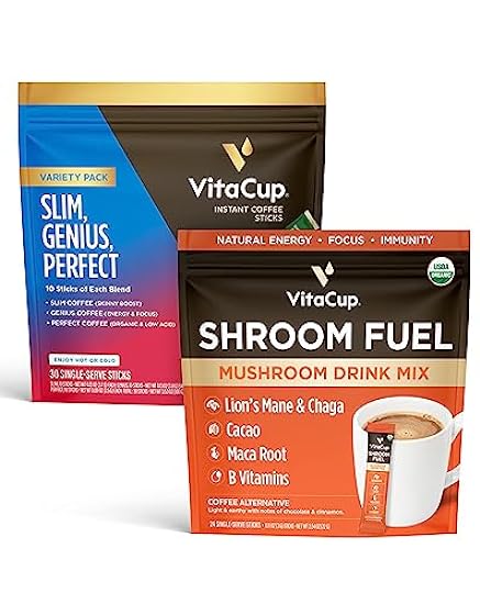 VitaCup Instant Variety 30Ct & Shroom Fuel 24Ct 1479693