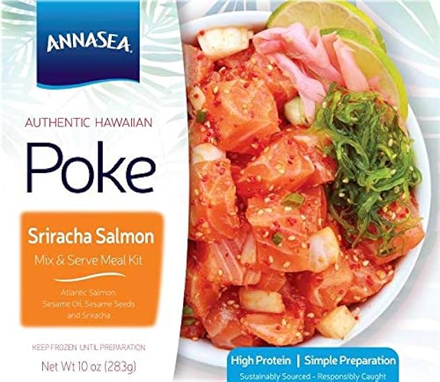 Annasea Frozen Poke Kit (Sriracha Salmon) - 4 Pack 334969442