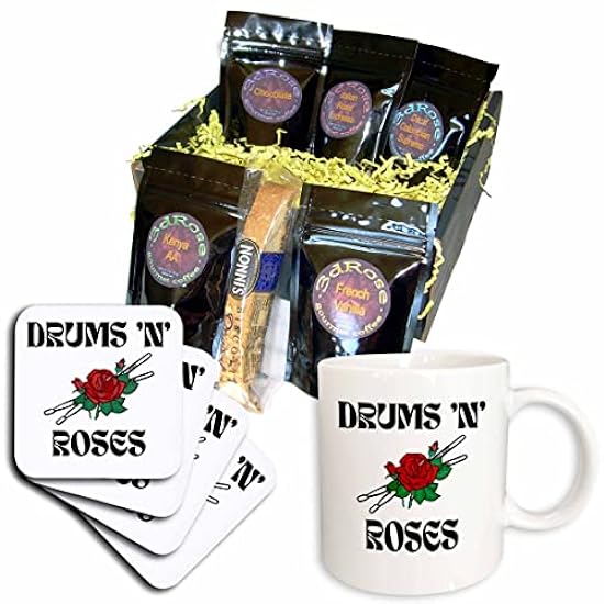 3dRose 3dRose - Rosette - Music - Drums And Roses - Caf