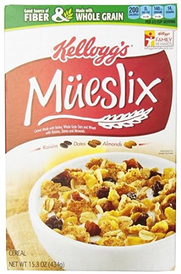 Case of Kellogg´s Mueslix with Raisins, Dates & Almonds Cereal (10 Total) 324783756