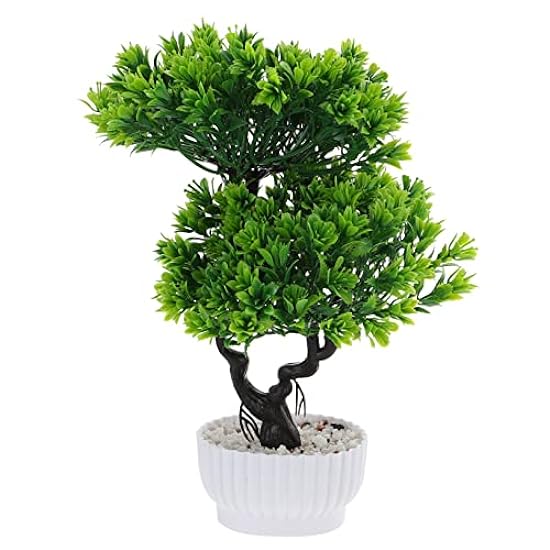 LIFKOME 4pcs Artificial Flower Verde Bonsai Tree Pine T