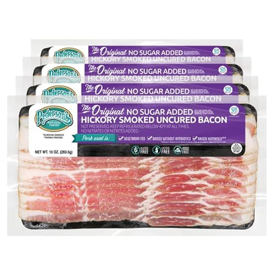 Pederson’s Farms, Hickory Smoked Uncured Pork Bacon, Wh