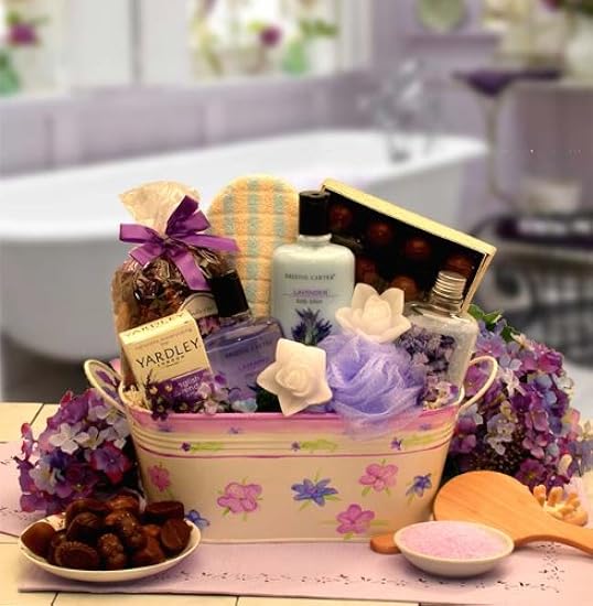 Tranquility Spa Gift Basket for Her w/ Decadent Chocola