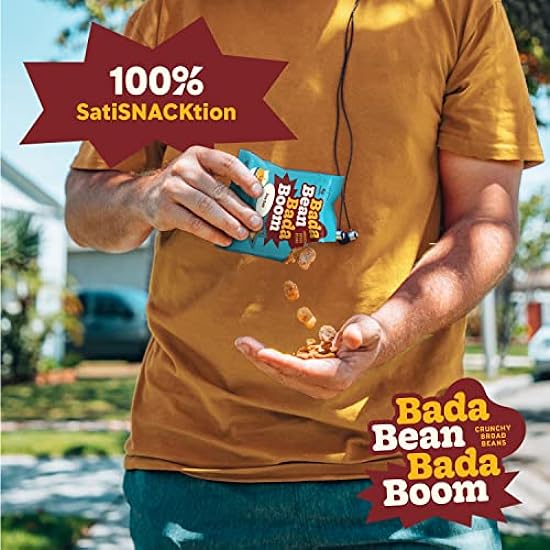 Bada Bean Bada Boom, Crunchy Roasted Broad Bean Snacks (Fava), High Protein, Vegan, Gluten-free - 110 Calorie Packs, The Boom Box Variety Pack, 1 Ounce (Pack of 45) 999091175
