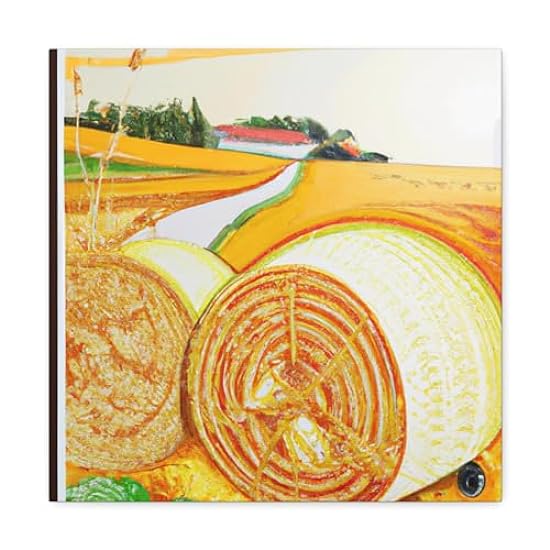 Hay in the Sunshine - Canvas 16″ x 16″ / Premium Galler