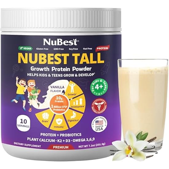NuBest Protein Powder - Vanilla Plant Based Protein - V